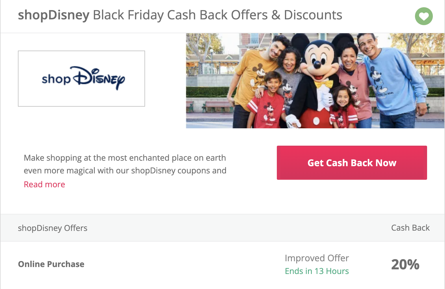 Read more about the article Stack 20% cash back on Disney Black Friday sale: Great day to shop online for Disney items