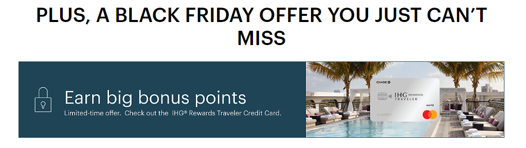 You are currently viewing IHG announces Black Friday and Cyber Monday deals; unveils other discounts and bonus points