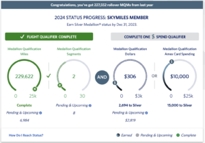 Read more about the article Delta makes it easier to track Medallion status progress with a new account dashboard