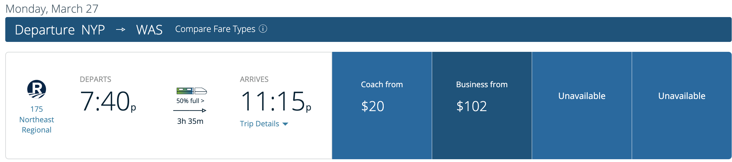 Read more about the article Deal alert: Amtrak early morning and late evening fares starting at $5