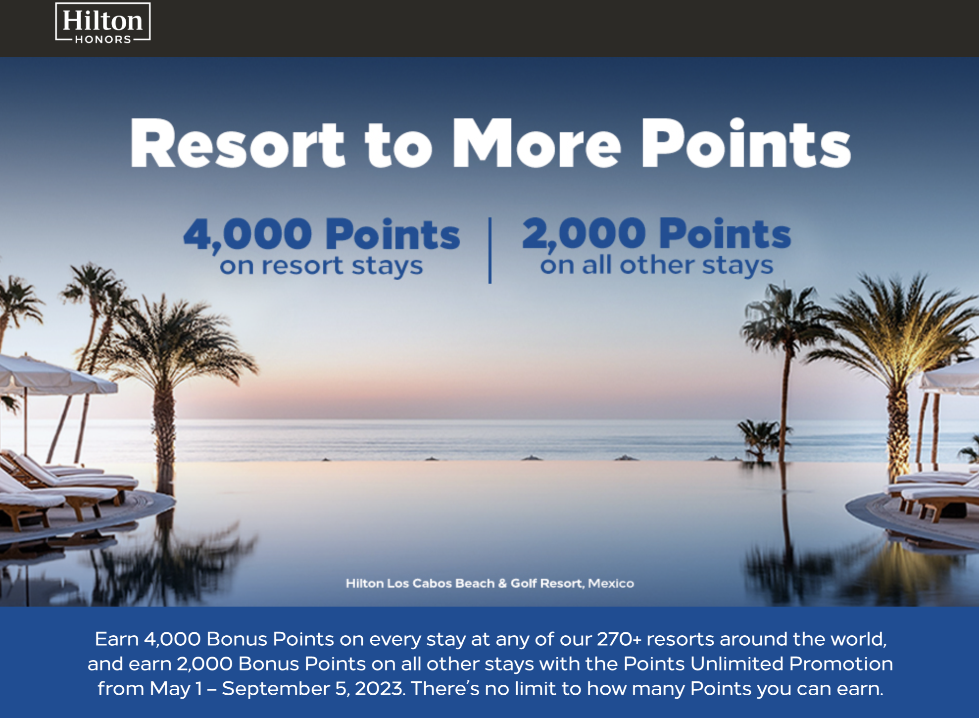 You are currently viewing Earn Hilton Honors bonus points with new summer promo