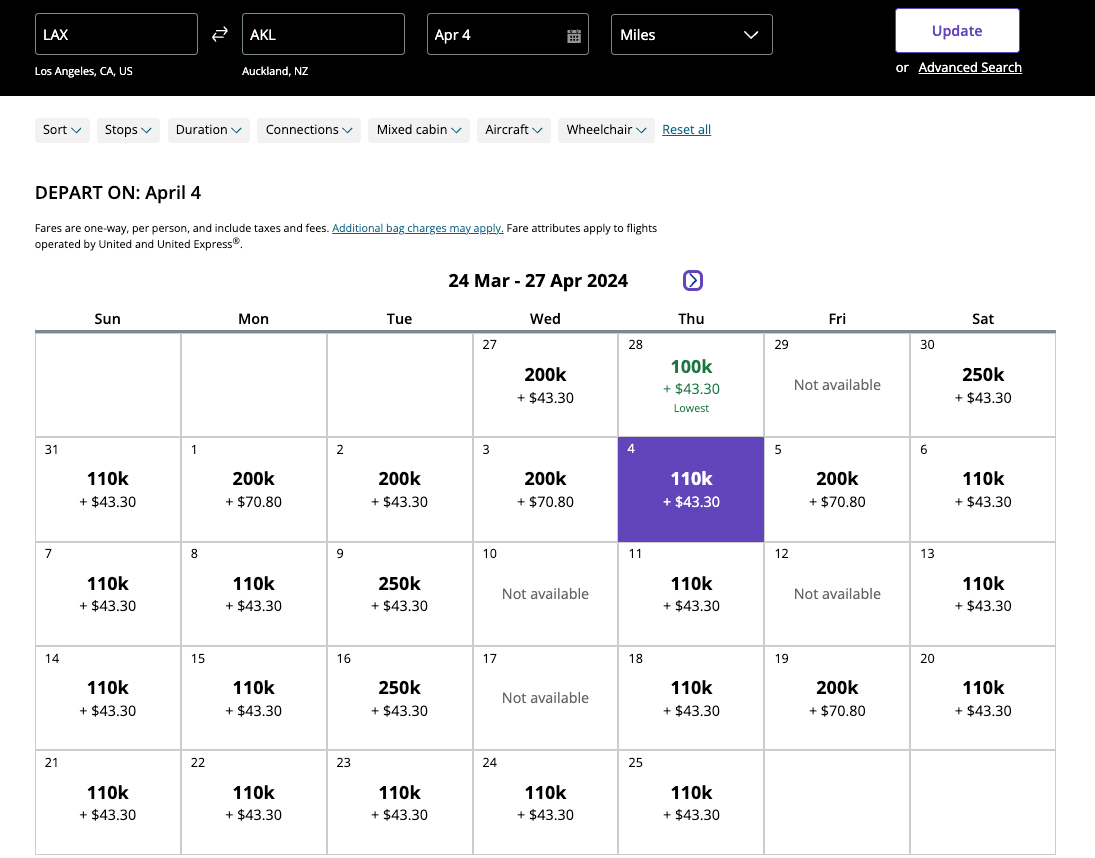 You are currently viewing Book now: Open business-class award availability to New Zealand this spring