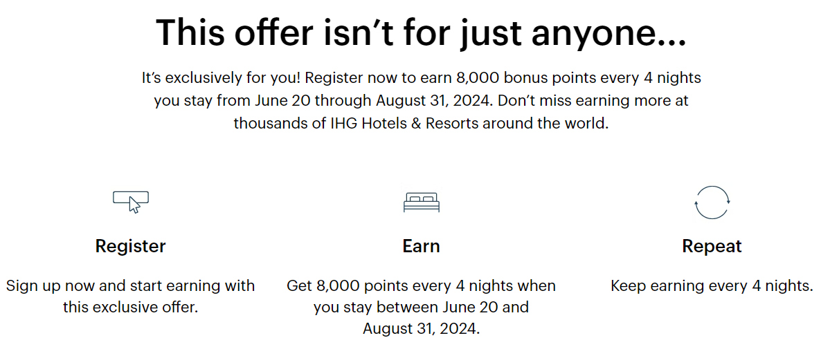 Read more about the article IHG promotions: Earn bonus points on stays and get discounts on reward nights this summer