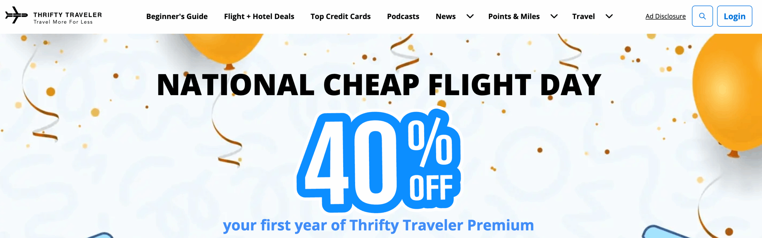 You are currently viewing Act fast: Thrifty Traveler Premium is 40% off — get flight deals straight to your inbox