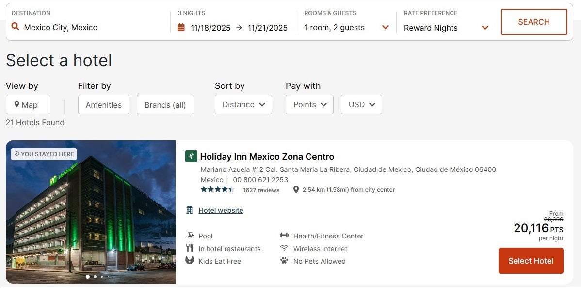 You are currently viewing IHG cardholders and elite members: Get 15% off award stays when you book by Sept. 16