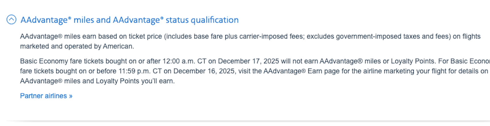 You are currently viewing Basic economy on American will no longer earn miles or Loyalty Points, a blow to AAdvantage members