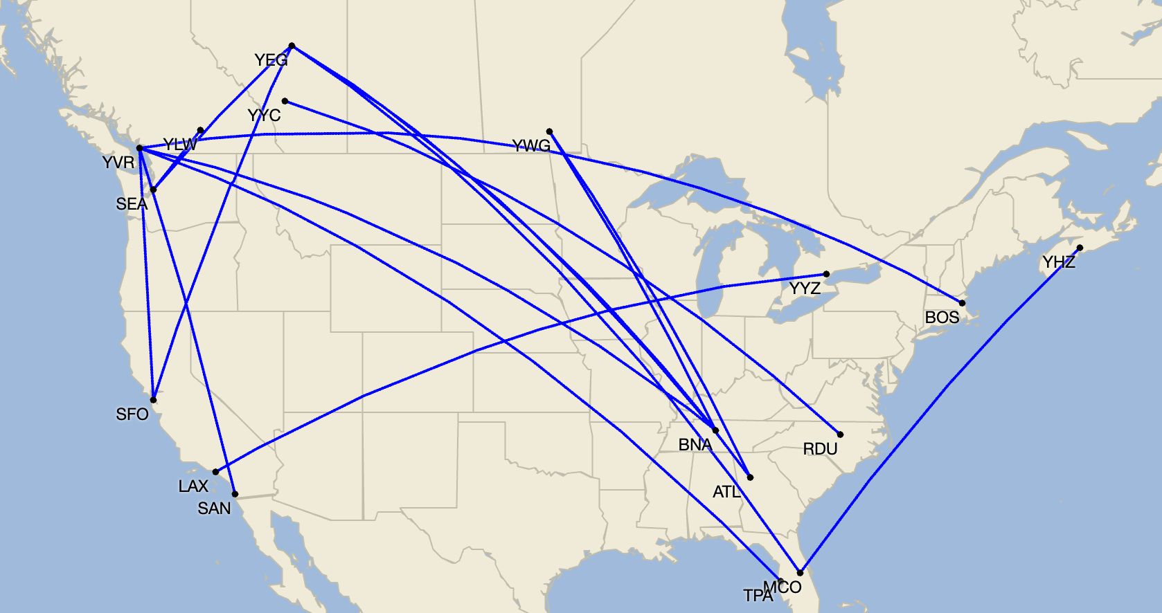 You are currently viewing WestJet drops Raleigh-Durham, cuts 16 US routes amid travel decline
