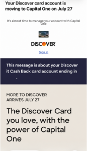 Read more about the article Discover cards begin migrating to Capital One. What it means for your card