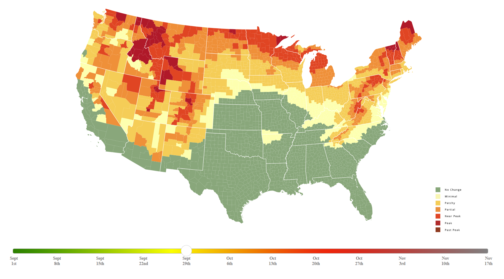 Read more about the article Leaf-peeping season is almost here: Where to see spectacular fall foliage across the US in 2026