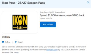 Read more about the article Haven’t bought your Ikon Pass yet? This Amex Offer could save you $200